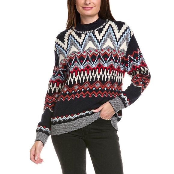 Bogner Womens  Avena Wool & Cashmere-Blend Sweater, Black - Picture 1 of 3